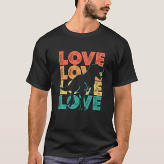 Camiseta Retro Sunset Adoro Ideia Rex Para Amantes de os an