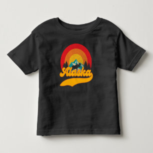 Camiseta Retro Sunset Alaska Juneau Moose 0Montanhas Selvag