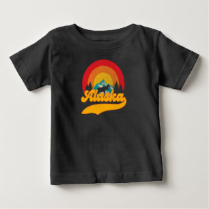 Camiseta Retro Sunset Alaska Juneau Moose 0Montanhas Selvag