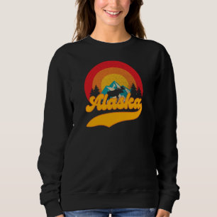 Camiseta Retro Sunset Alaska Juneau Moose 0Montanhas Selvag