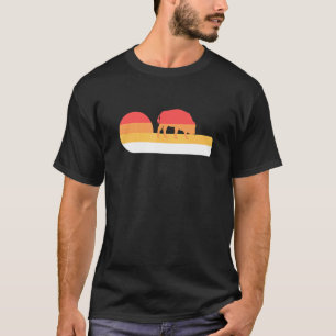 Camiseta Retro Sunset American Bison