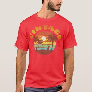 Camiseta Retro Sunset Beach 80s