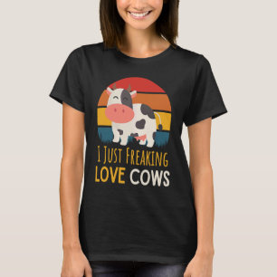 Camiseta Retro Sunset, Eu Só Pava Vacas De Amor