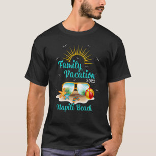 Camiseta Retro Sunset Family Vacation 2023 Hawaii Napili Be