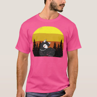 Camiseta Retro Sunset Llama