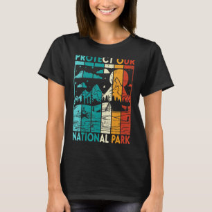 Camiseta Retro Sunset Proteja Nosso Parque Nacional Yellows