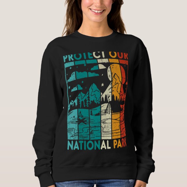 Camiseta Retro Sunset Proteja Nosso Parque Nacional Yellows (Frente)