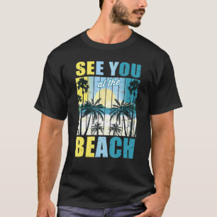 Camiseta Retro Sunset Tropical Summer Sea You Na Praia