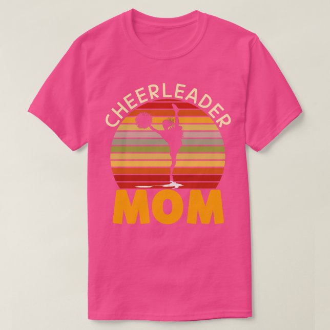 Camiseta Retro Sunset Vintage Cheerhead Mãe (Frente do Design)