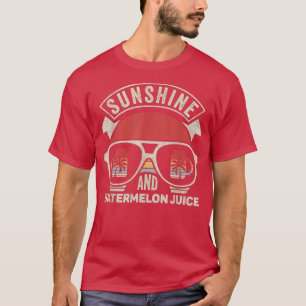 Camiseta Retro Sunshine E Watermelon Sumice Summer Men