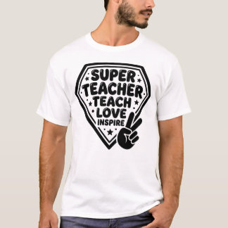 Camiseta Retro Super Professor Sinal de Paz