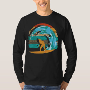 Camiseta Retro Surfboard Ocean Surfer Waves Sport Summer Su