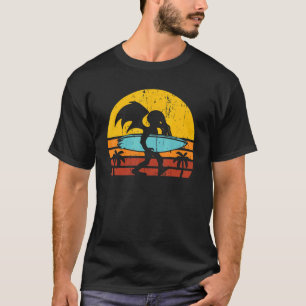 Camiseta Retro Surfer Vintage Wave Surfing Surf Beach