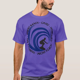 Camiseta Retro Surfing Amantes Fan Beach Oahu