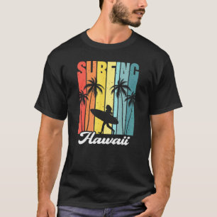 Camiseta Retro Surfing Havaí Island Surfer Girl P