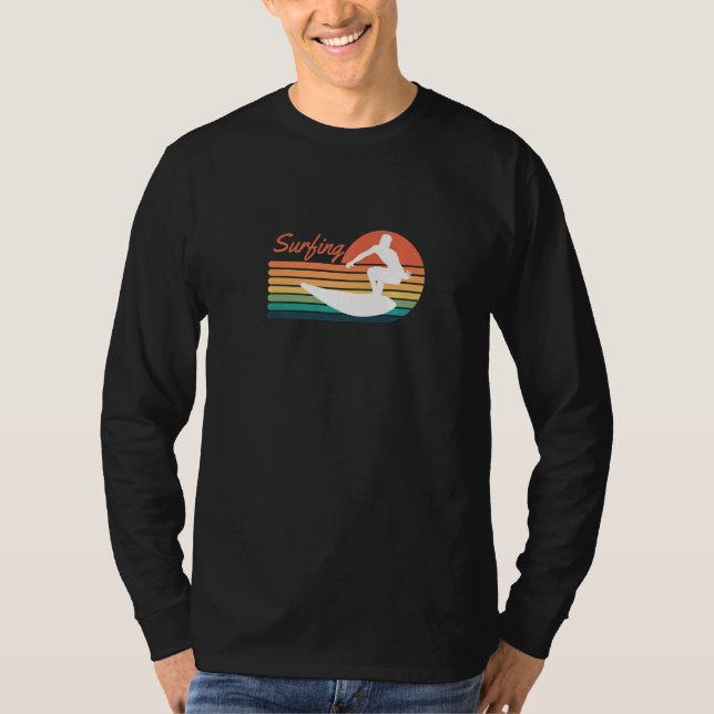 Camiseta Retro Surfing Surfer Premium (Frente)