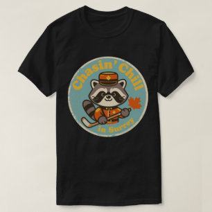 Camiseta Retro Surrey BC Guaxinim e Taco de Hóquei