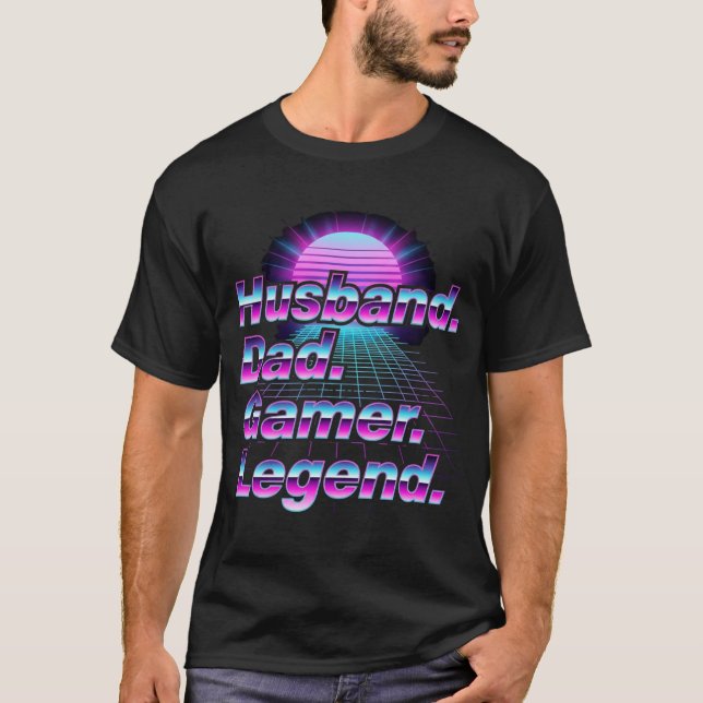 Camiseta Retro Synthwave dos anos 80 (Frente)