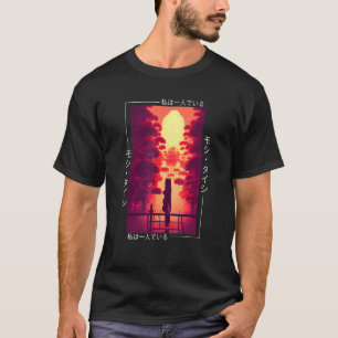 Camiseta Retro Synthwave Japonês Vaporwave Art Otaku, anos