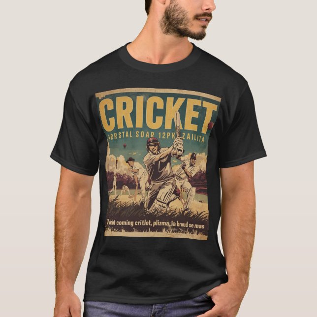 Camiseta Retro T20 Cricket Fever (Frente)