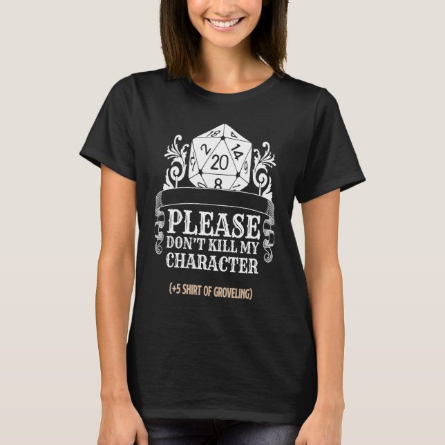 Camiseta Retro Tabletop Dungeons Game I RPG Dice Cube (Frente)