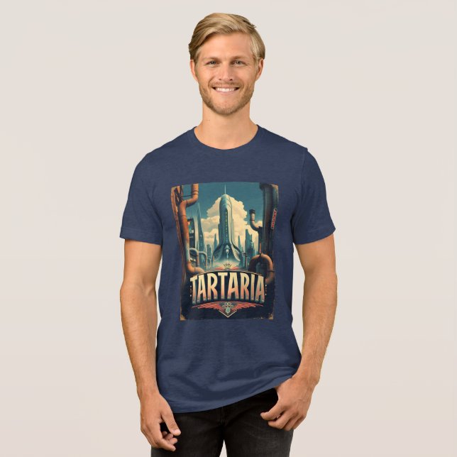 Camiseta Retro Tartaria Conspiração Sci-Fi (Frente Completa)
