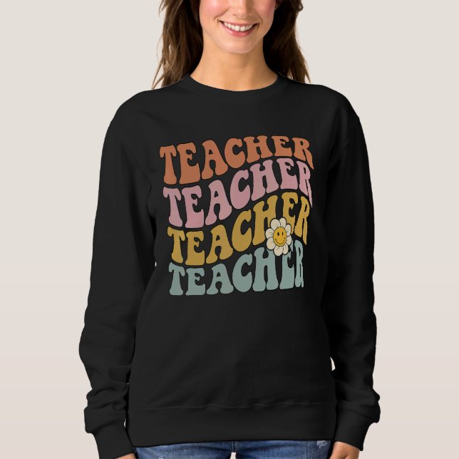 Camiseta Retro Teacher Tee Cute Teacher   for New Teacher (Frente)