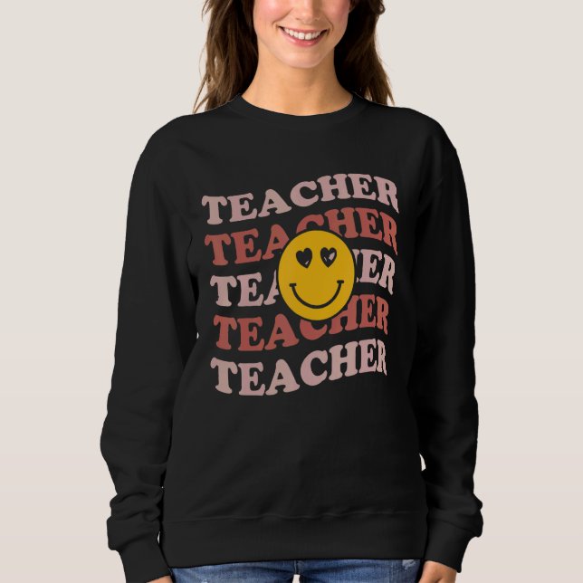 Camiseta Retro Teachers Inspirational Cute Colorful Element (Frente)