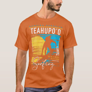 Camiseta Retro Teahupoo Tahiti Surfing Paradise Sur