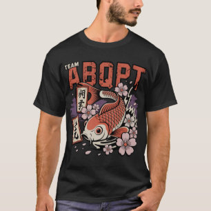 Camiseta Retro Team ABQPT Peixe Koi Japonês