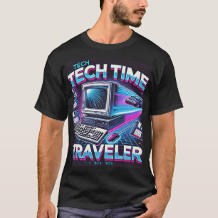 Camiseta Retro Tech Time Traveler - Nostalgia dos anos 90
