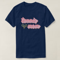 Retro Tênis Mãe Texto E Raquets Design