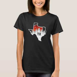Camiseta Retro Texas Home State Tx Legal Estilo 70s Sunset