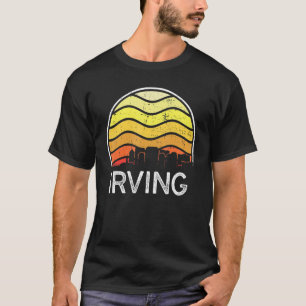 Camiseta Retro Texas Irving Visitantes Silhueta Vintage Urb