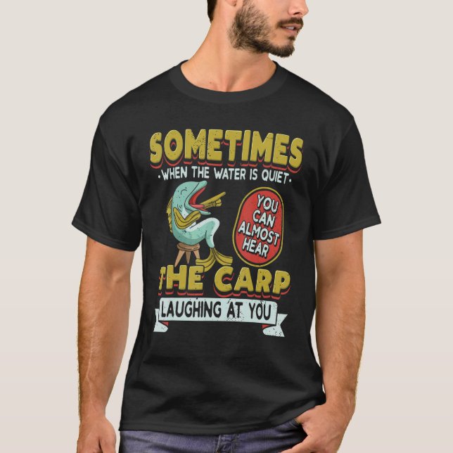 Camiseta Retro The Carp Laughing At You   Fish Fishing Fish (Frente)