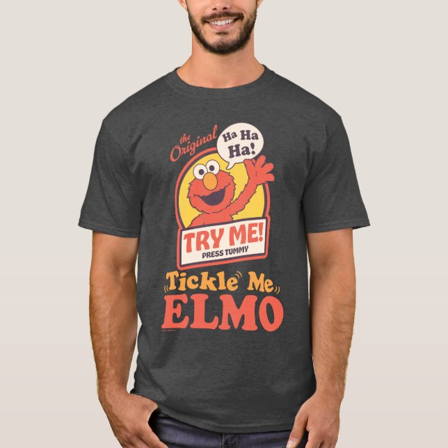 Camiseta Retro Tickle Me Elmo Aceno Gráfico (Frente)