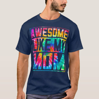Camiseta Retro Tie Dye Parents É Fantástico Como Minha Mãe 