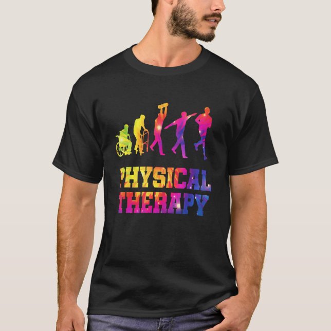 Camiseta Retro Tie Dye Physical Therapy Evolution  PT Thera (Frente)