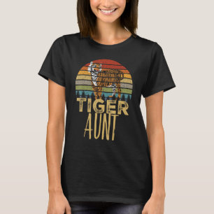Camiseta Retro Tigre Tia Sunset African Safari Gift
