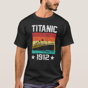 Camiseta Retro Titanic 1912 Navio de Cruzeiro Navio de Vint