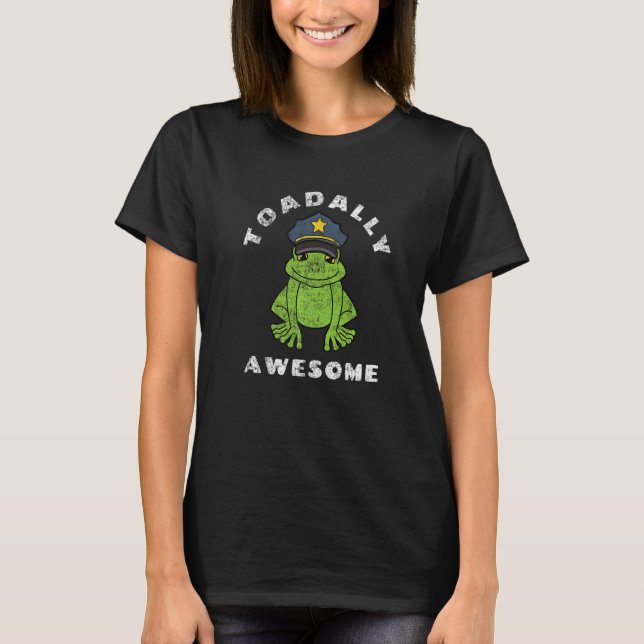 Camiseta Retro Toad Pun Sapo Toadestralmente Incrível Escri (Frente)