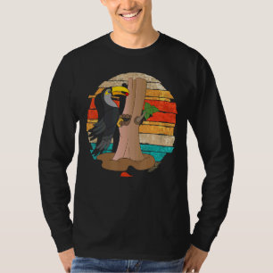 Camiseta Retro Toucan Exótico Bird Animal Tropical Touch