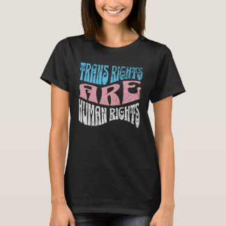 Camiseta Retro Trans Right are Human Rights Transgender LGB