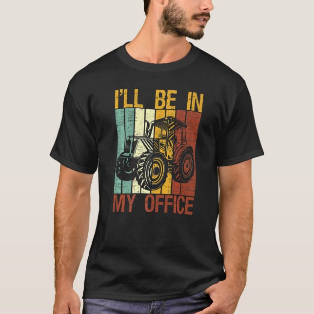 Camiseta Retro Trator Vintage Farmer Farmer Tract (Frente)