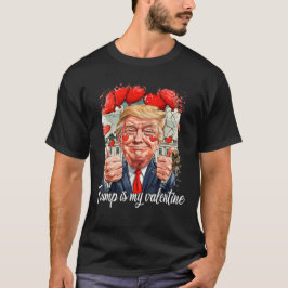 Camiseta Retro Trump É O Meu Namorados Trump Valentine Day