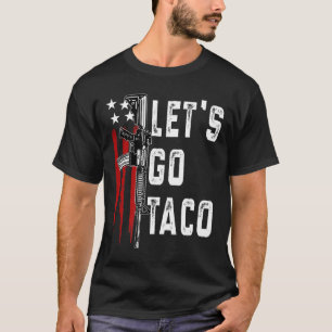 Camiseta Retro Trump Sempre Desiste Vamos Lá Taco Divertido