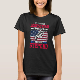 Camiseta Retro U.A Flag Jogador Equestrian Me Chama Stepdad