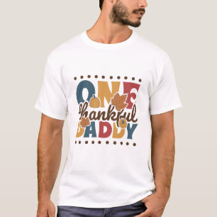 Camiseta Retro Um Papai Grato - Dia de Ação de Graças