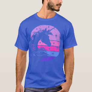 Camiseta Retro Unicorn Bling Fairytale Lover Unicorn Fantas