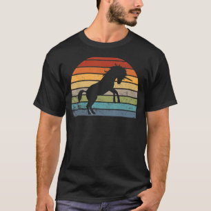 Camiseta Retro Unicorn Vintage Unicorn Silhouette Wolf Anim